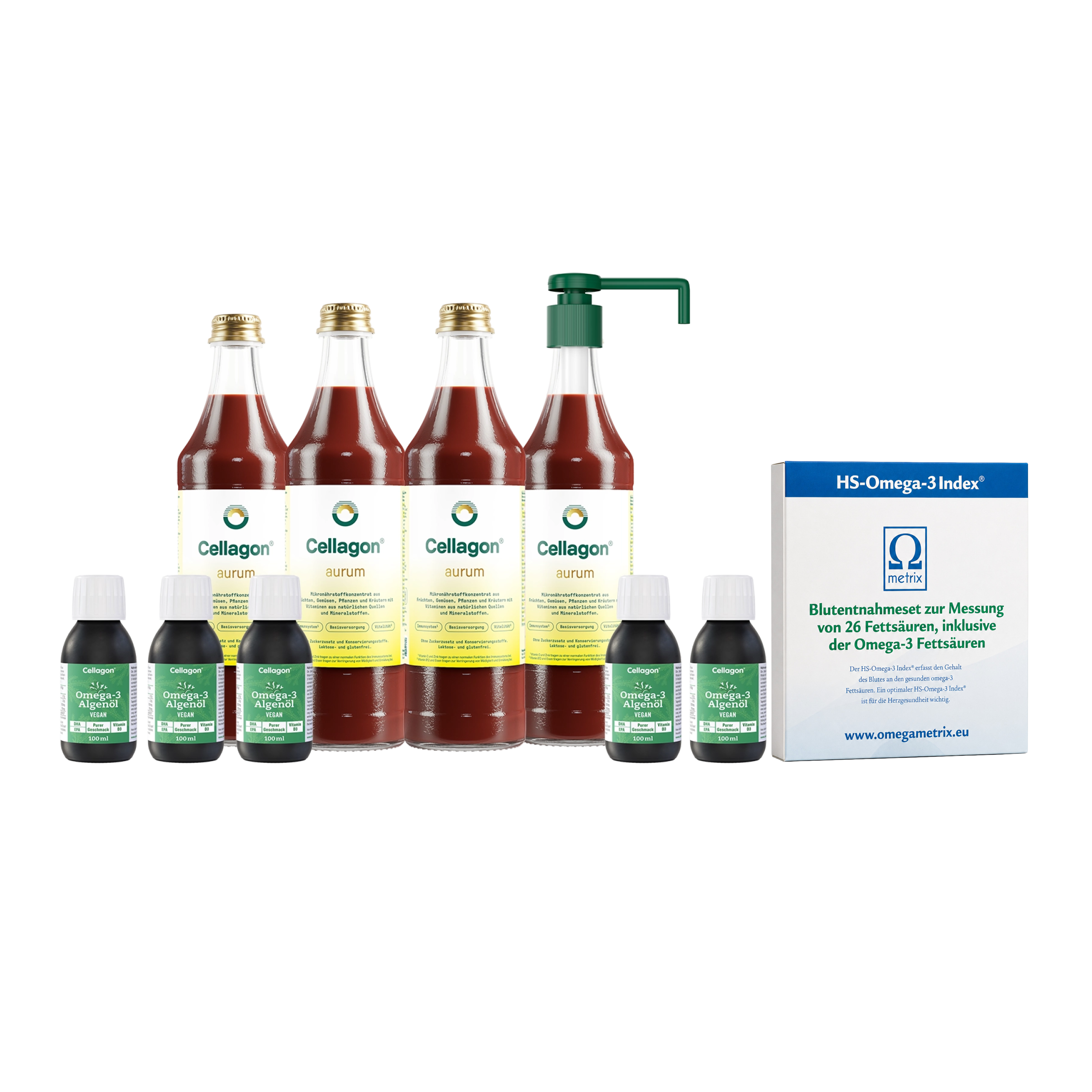 Set "Cellagon aurum immunfit 100" mit Test Pur