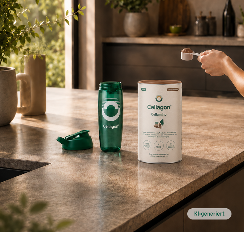 Cellamino Veganes Proteinpulver Schoko-Geschmack