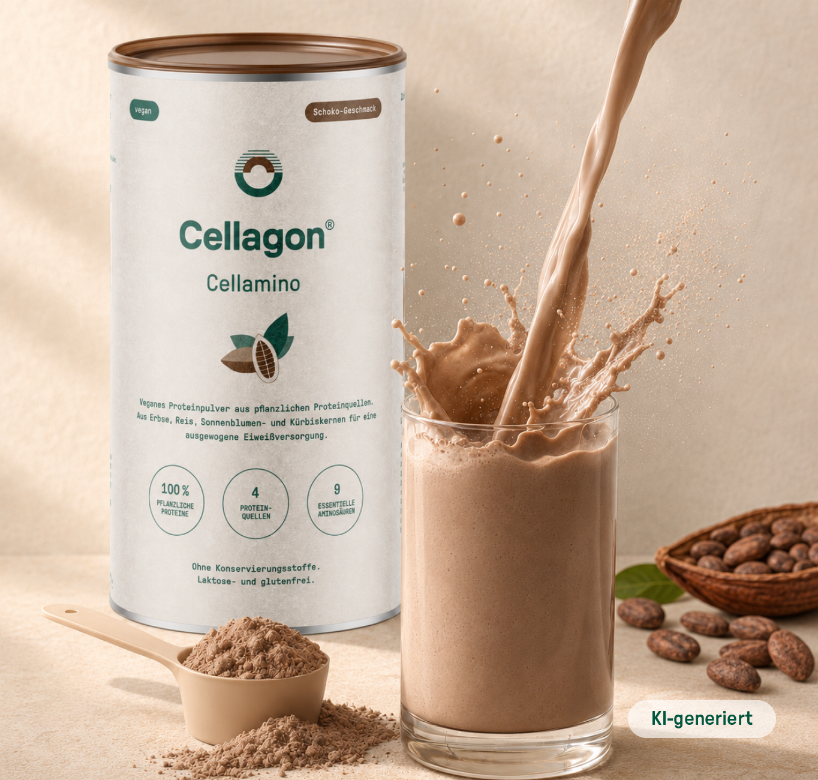 Cellamino Veganes Proteinpulver Schoko-Geschmack