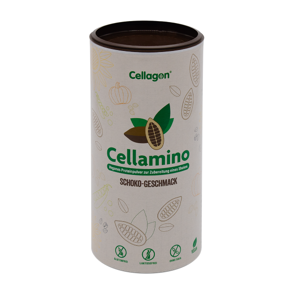 Proteinpulver Cellagon CELLAMINO vegan Packung Schoko
